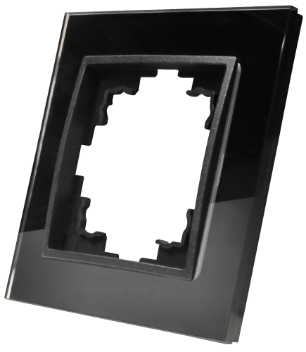Glas-Rahmen McPower Flair, 1-fach, schwarz