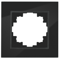 Glas-Rahmen McPower Flair, 1-fach, schwarz