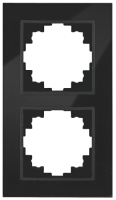 Glas-Rahmen McPower Flair, 2-fach, schwarz