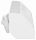 Steckdosenblock Aufbau, silber-weiß, 2fach, 2 USB 2,1A, 3680W