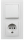 Schalter und Steckdosen Set McPower Flair Tür 2-fach-Style weiß + Glasrahmen